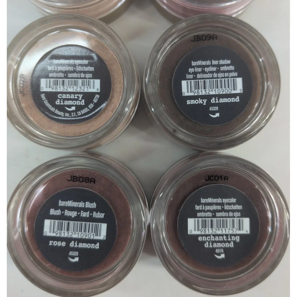 DIAMONDS LOT 7🌸Sealed BareMinerals Loose Powder Pink Flawless Golden CanaryRose